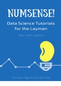 Numsense! Artificial Intelligence - Data Science Tutorial for Layman