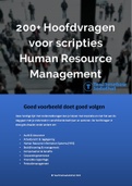 200+ Hoofdvragen voor hbo scripties Human Resource Management (HRM)