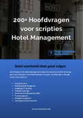 200+ Hoofdvragen voor hbo scripties Hotel Management