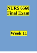 NURS 6560 Final Exam with Answers ( 100/100 Points)