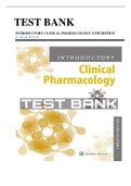 Test Bank For Introductory Clinical Pharmacology 12th Edition By Susan Ford Chapter 1-54 | Complete Guide Newest Version 2023