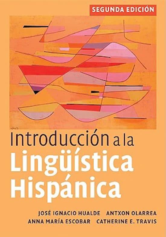 Summary Spanish Linguistics 1st year