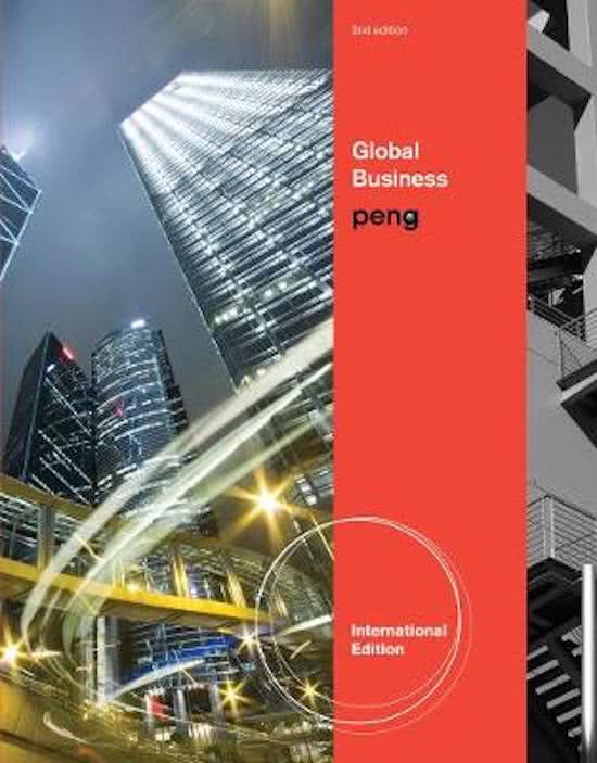 Global Business, Peng - Complete test bank - exam questions - quizzes (updated 2022)