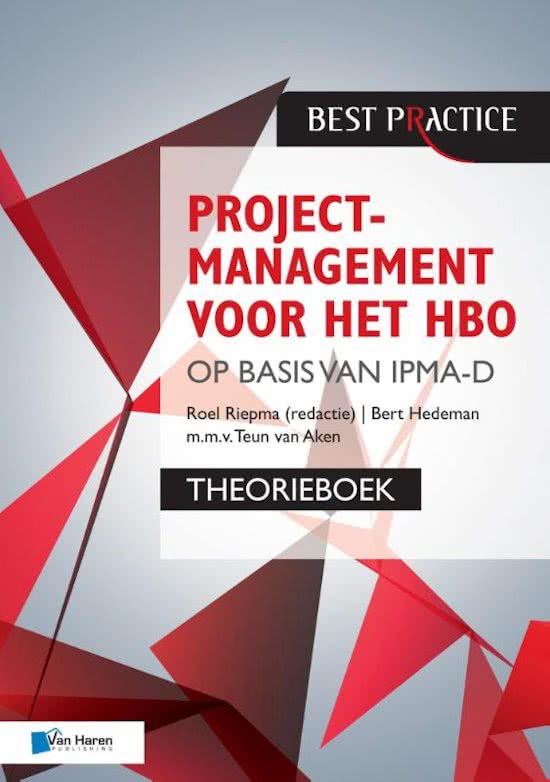 Samenvatting Projectmanagement voor HBO op basis van IMPA-D blok 7 Bedrijfskunde MER