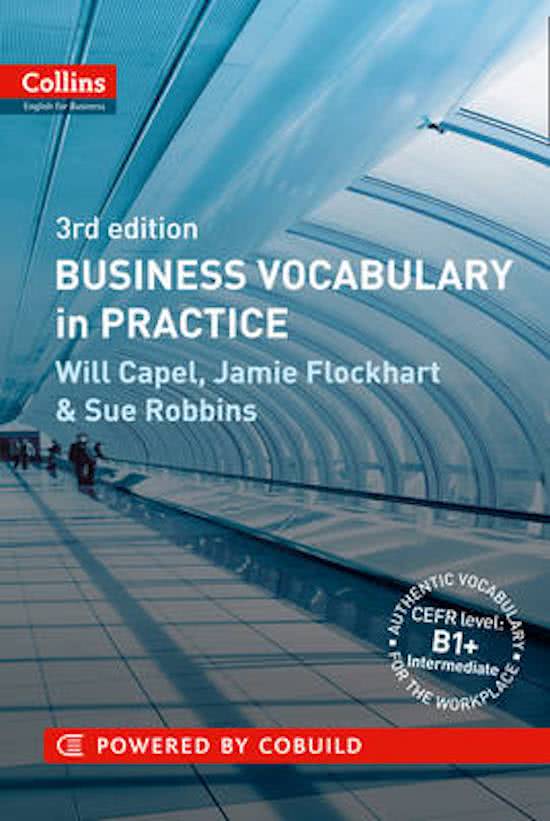 Collins business vocabulary in practice paragraaf 1.1 tot en met 9.5