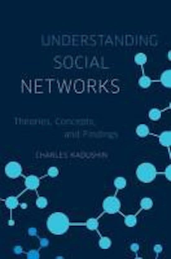 Samenvatting Understanding Social Networks - Charles Kadushin