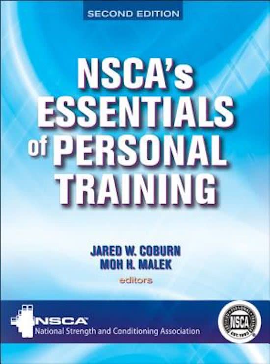 NSCA-CPT summary, chapter 1-25