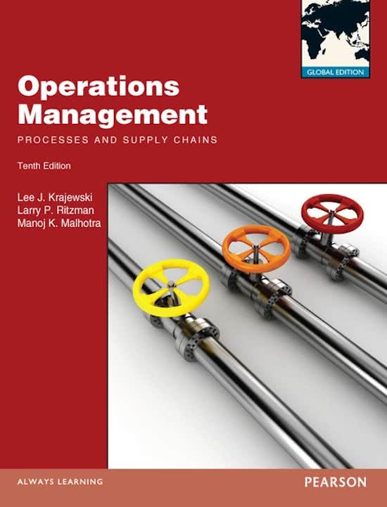 Operations Management chapter 1,2 and 12