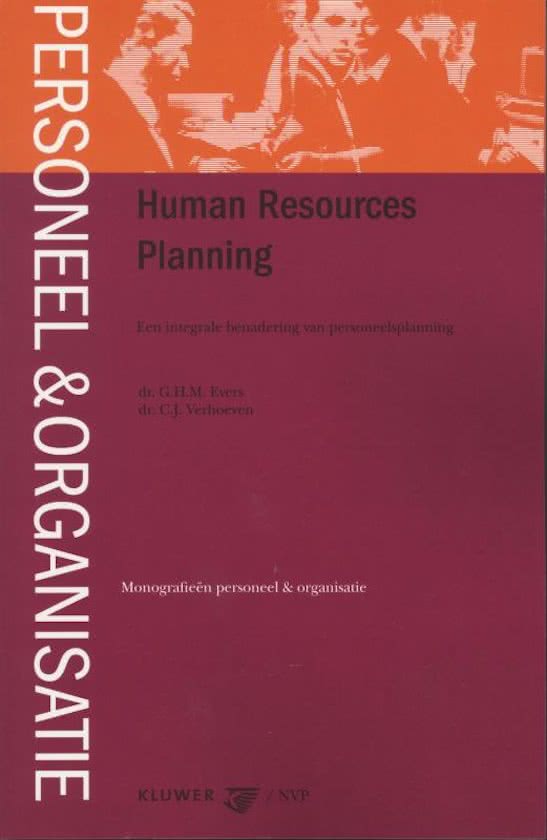 Monografieen personeel & organisatie - Human Resources Planning