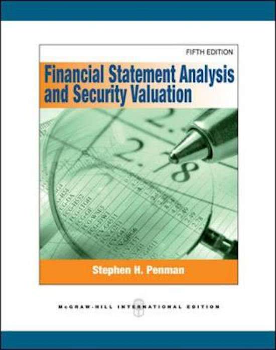 Financial Statement Analysis - Summary