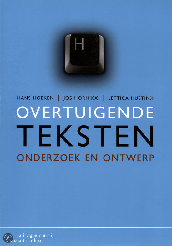 Samenvatting Overtuigende teksten, ISBN: 9789046903292  Het Ontwerp Van Overtuigende Teksten