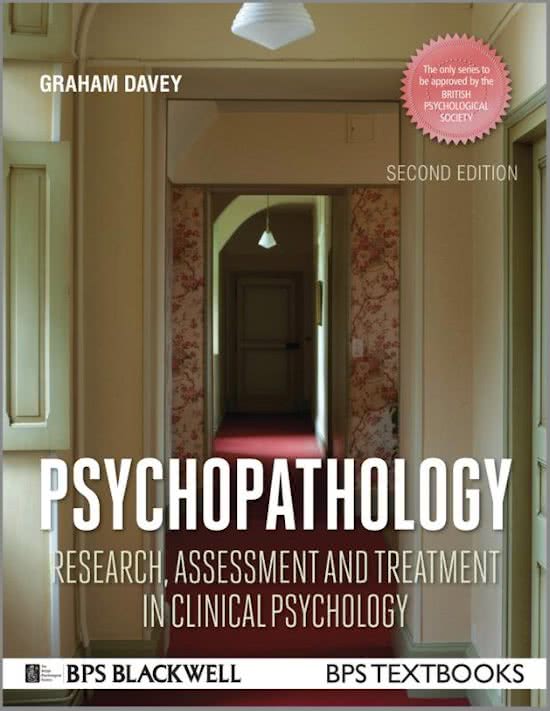 Summary first exam Psychopathology & Psychodiagnostics