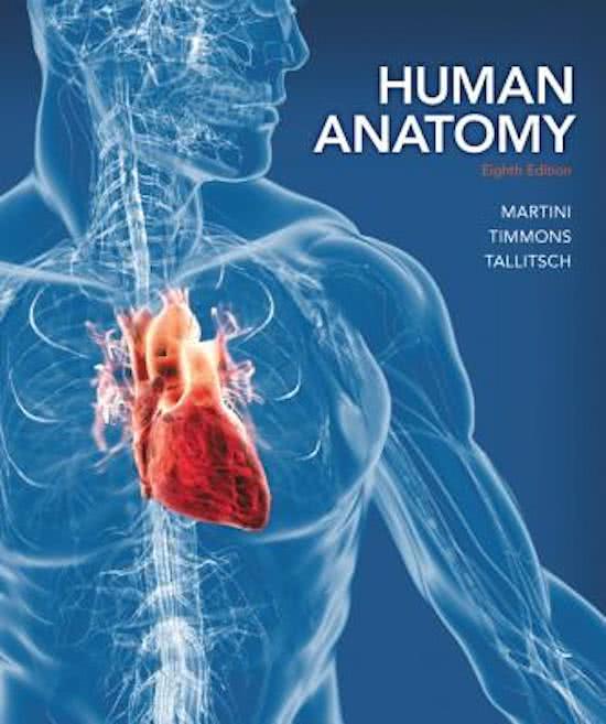 TEST BANK FOR HUMAN ANATOMY, 8TH EDITION FREDERIC H. MARTINI MICHAEL J. TIMMONS |Chapter 1- 28 complete A+