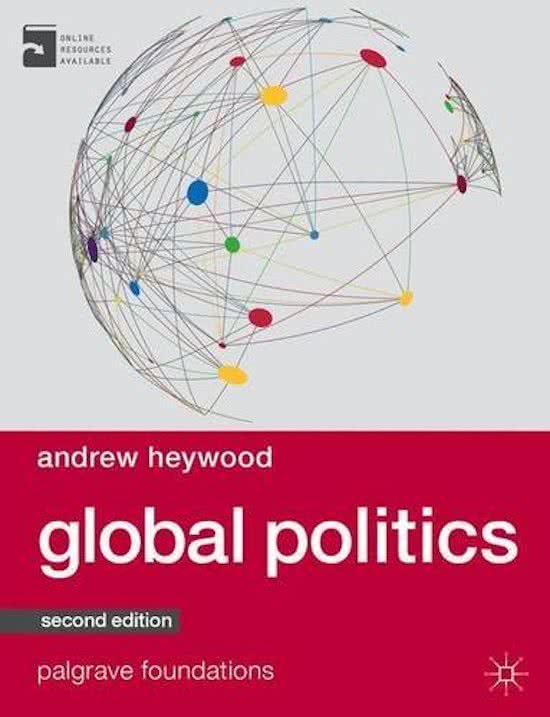 Summary of Concepts International Relations (Global Politics) - UAntwerp