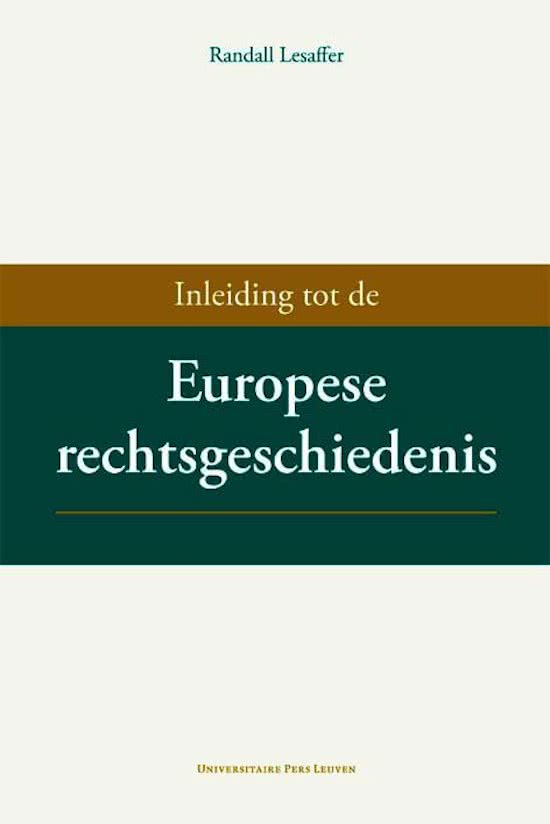 Overzichtige PowerPoint Europese Rechtsgeschiedenis