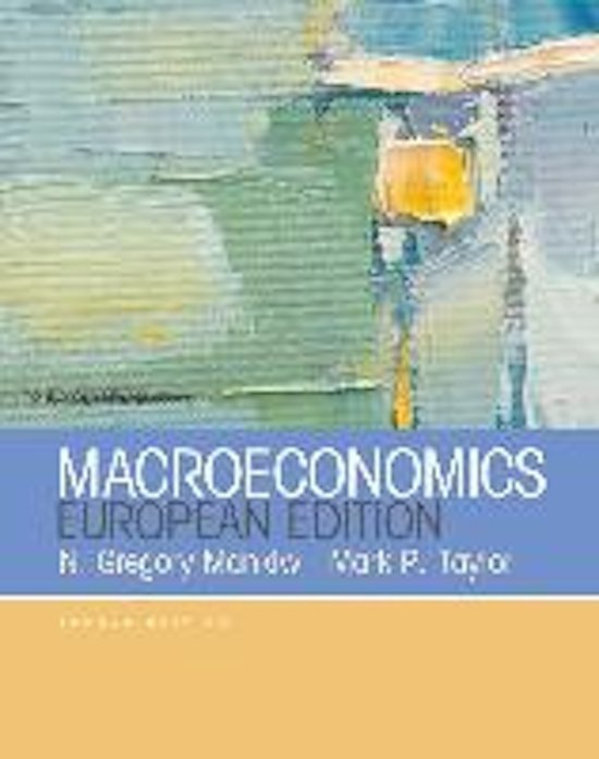 Macroeconomics 1 lecture notes week 4, 5, 6 and 7