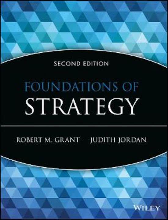 Summary Management and Strategy Chapter 1 to 10 - MSc Management, VUB - Foundations of Strategy book, last edition