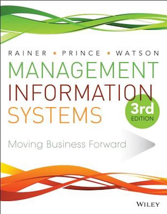 Summary Management Information Systems Wiley