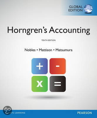 Accounting Bedrijfskunde Radboud Universiteit: Engelse samenvatting van het boek inclusief bronnen!