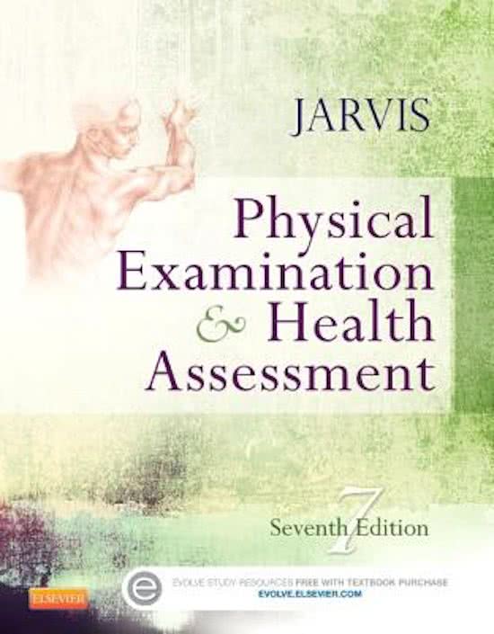 Test Bank For Physical Examination and Health Assessment 7th Edition By Carolyn Jarvis 9781455728107 Chapter 1-31 Complete Guide .