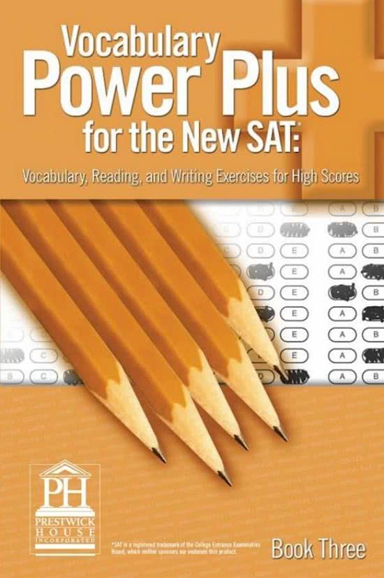 Vocabulary Power Plus for the New SAT: Book 3 - Lesson 3 Words