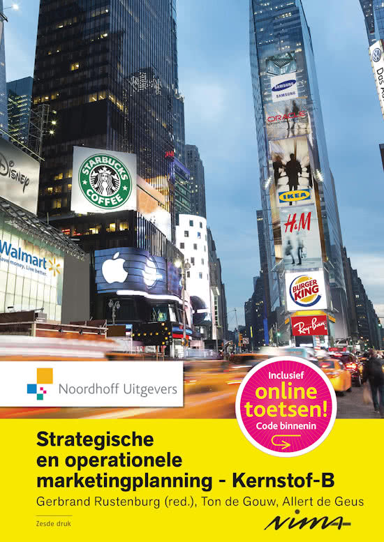 Strategische en operationele marketingplanning - Kernstof B