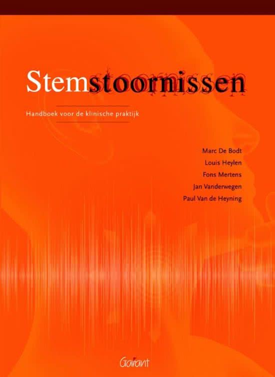 Samenvatting Stemstoornissen 2015, ISBN: 9789044132441  Stem En Stemstoornissen