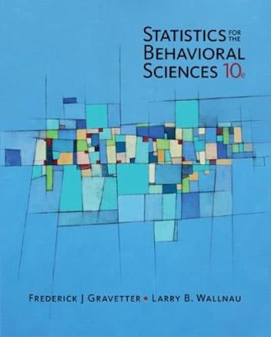 Samenvatting IOBO: Statistics for the behavioral sciences