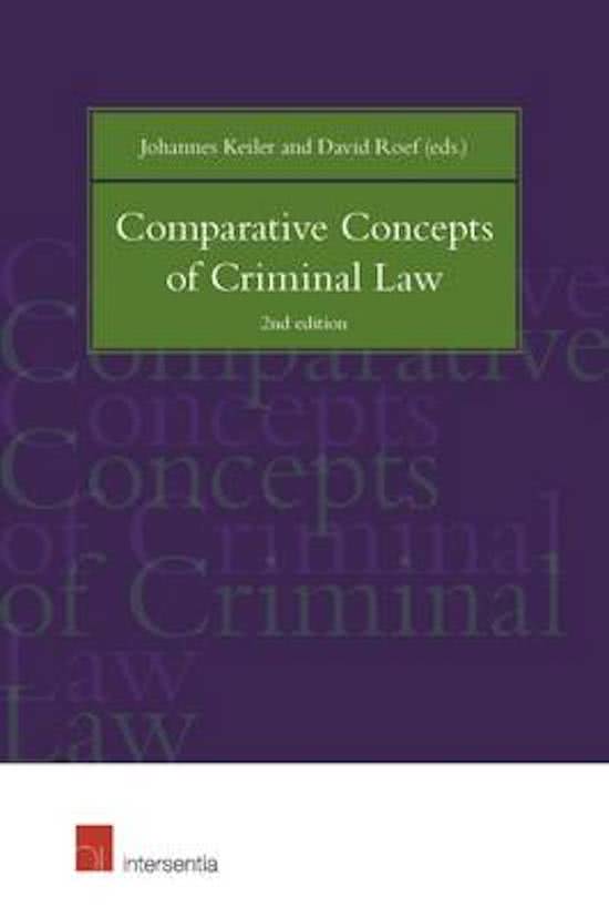Question and Answers in full text - Comparative Criminal Law and Criminal Procedure - VUB 