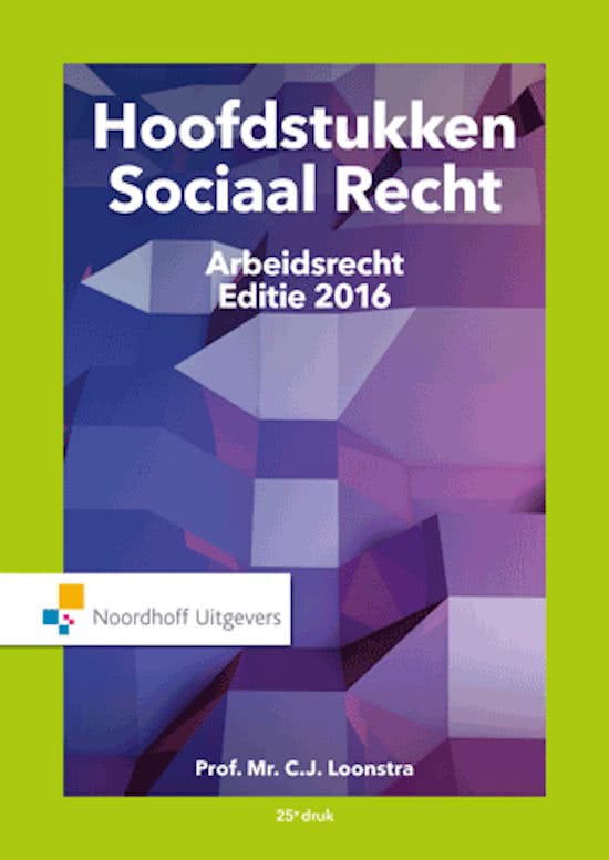 Samenvatting Sociaal Recht 2016-2017