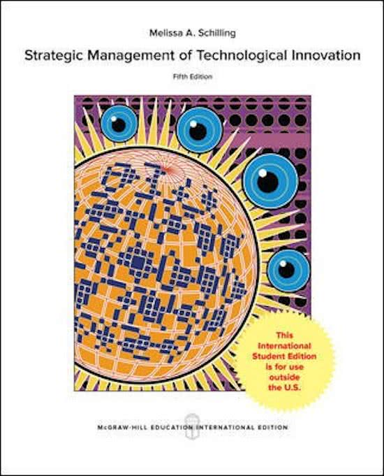 Schilling (2006) - Strategic management of technological innovation