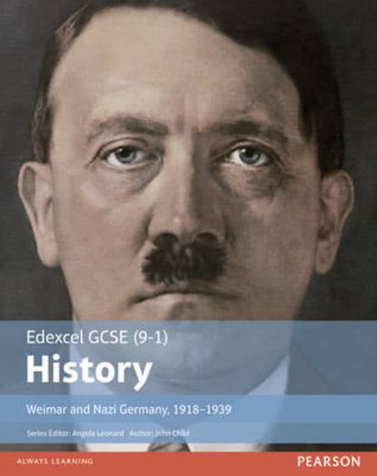 Edexcel GCSE (9-1) History Weimar and Nazi Germany, 1918-1939
