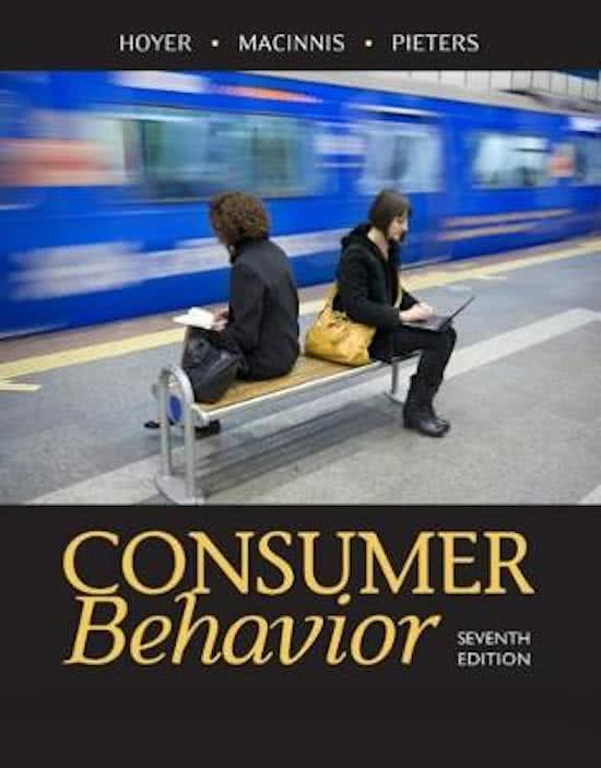Samenvatting Consument en Marketing tussentoets 2 (20 maart)